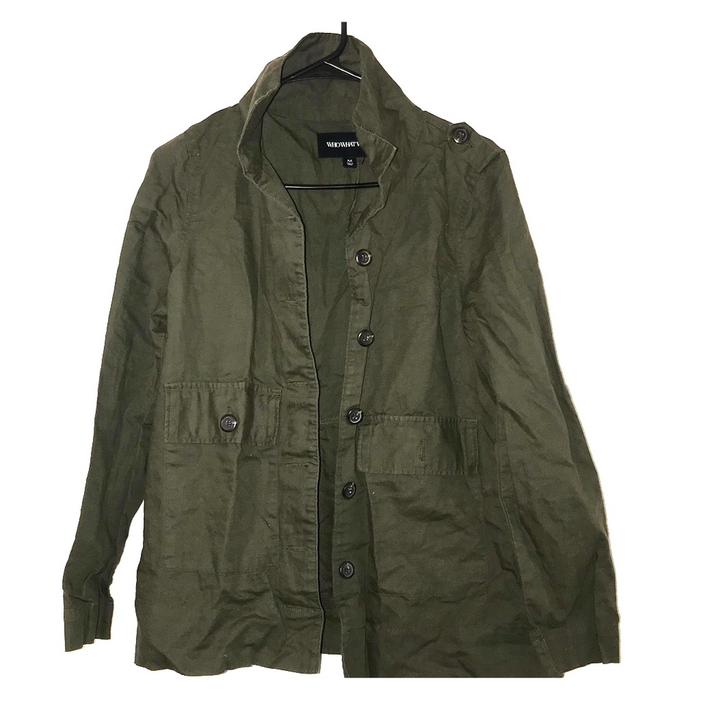 WHO WHAT WEAR button up jacket